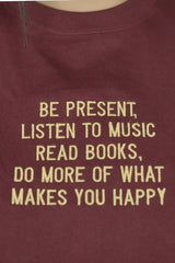 BE PRESENT, Women Embroidery T-Shirt