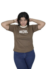 REBEL PUFF PRINT T-SHIRT FOR WOMEN