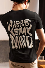 Back View Where is My Mind Men Oversized T-Shirt - Kapda Kulture