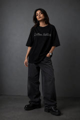 Coffee Addict Oversized T-Shirt For Women