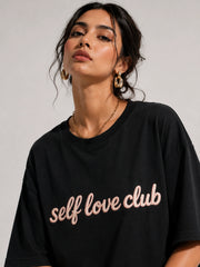 Self Love Club Oversized T-Shirt For Women