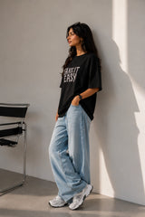 Tack it Easy Oversized T-Shirt For Women