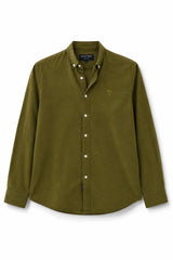 Olive Green Linen Shirt for Men | Premium Casual Shirt | Kapda Kulture