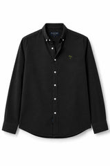 Black Plain Linen Cotton Shirt for Men | Premium Casual Shirt | Kapda Kulture
