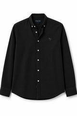 Black Plain Linen Cotton Shirt for Men | Premium Casual Shirt | Kapda Kulture