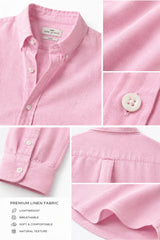 Rose Calm Linen Cotton Shirt for Men | Premium Casual Shirt | Kapda Kulture