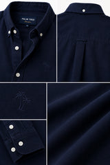 Navy Ease Linen Cotton Shirt for Men | Premium Casual Shirt | Kapda Kulture