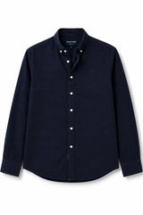Navy Ease Linen Cotton Shirt for Men | Premium Casual Shirt | Kapda Kulture