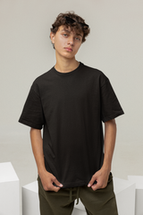 Divine Rebellion Men Black Oversized T-Shirt - Kapda Kulture.