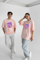 Couple wearing oversized Holi t shirts India Kapda Kulture relaxed fit streetwear festival outfit