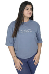 I'm a real tough kid women t-shirt