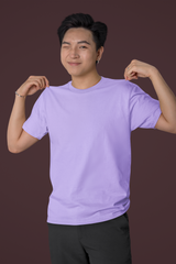 Front View Purple Bloom & Move Men Slim Fit T-Shirt - Kapda Kulture