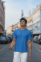 Full Body View Rune Wings Men Slim Fit T-Shirt - Kapda Kulture