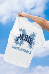 Full View White Paris Men Oversized T-Shirt Kapda Kulture