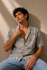 Ocean Drift Linen Cotton Shirt for Men | Premium Casual Shirt | Kapda Kulture