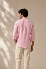 Rose Calm Linen Cotton Shirt for Men | Premium Casual Shirt | Kapda Kulture