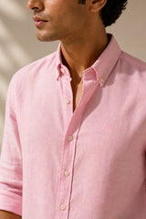 Rose Calm Linen Cotton Shirt for Men | Premium Casual Shirt | Kapda Kulture
