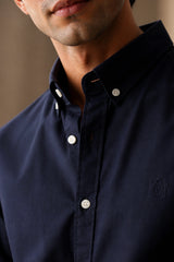 Navy Ease Linen Cotton Shirt for Men | Premium Casual Shirt | Kapda Kulture