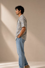 Ocean Drift Linen Cotton Shirt for Men | Premium Casual Shirt | Kapda Kulture