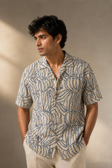 Ocean Drift Linen Cotton Shirt for Men | Premium Casual Shirt | Kapda Kulture