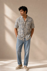 Ocean Drift Linen Cotton Shirt for Men | Premium Casual Shirt | Kapda Kulture