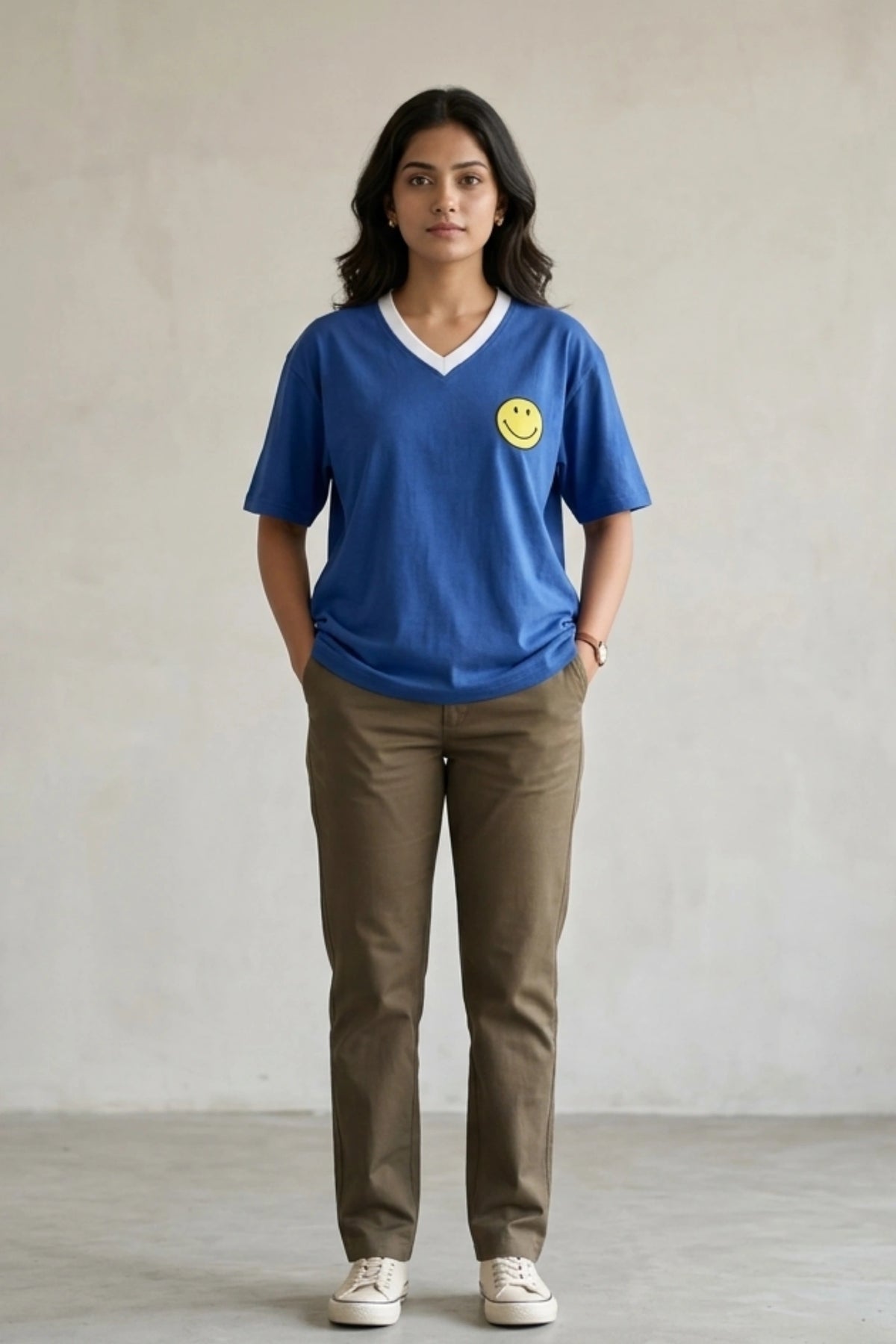 Keep It Positive Royal Blue Women’s Summer T-Shirt
