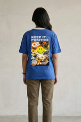 Keep It Positive Royal Blue Women’s Summer T-Shirt
