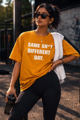 Same Shet Different Day Mustard Yellow Women’s Summer T-Shirt