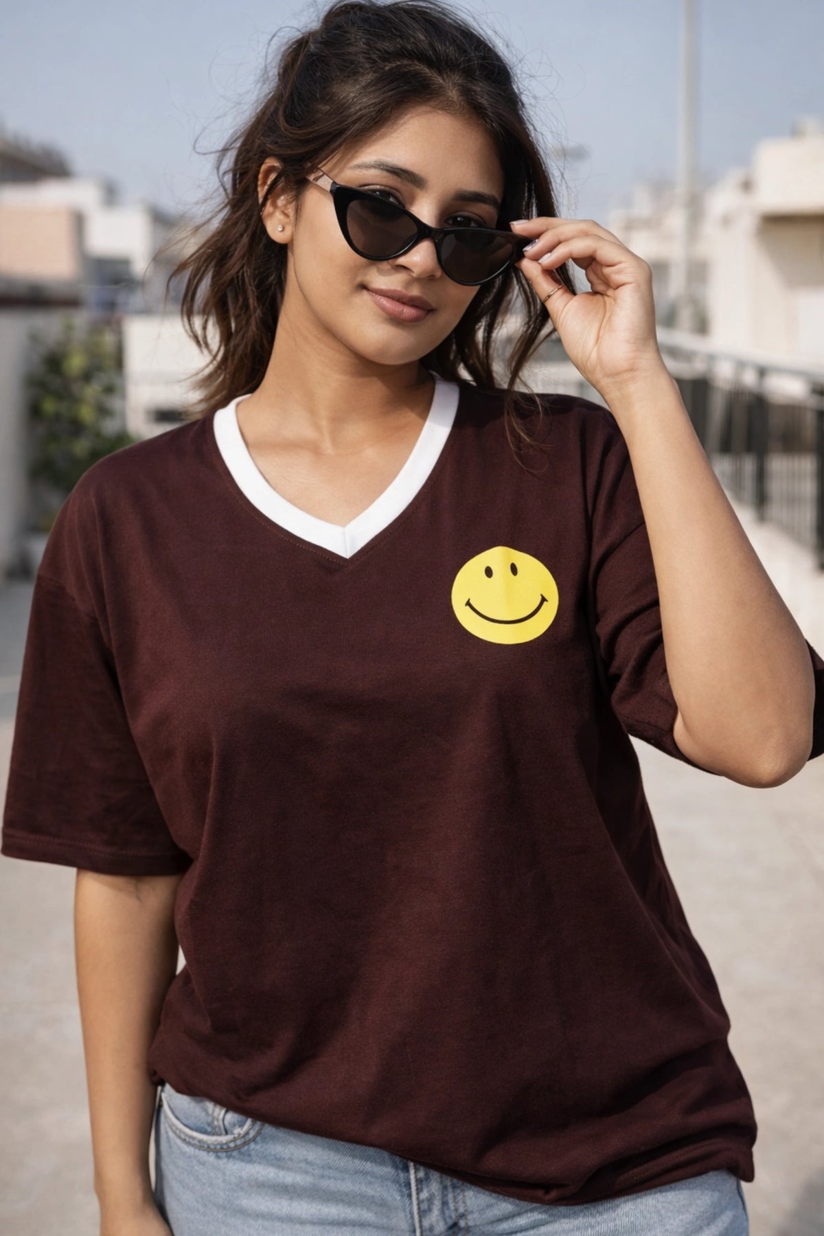 Keep It Positive Coffee Brown Women’s Summer T-Shirt