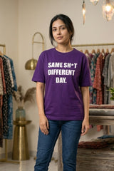 Same Shet Different Day Classic Purple Women’s Summer T-Shirt
