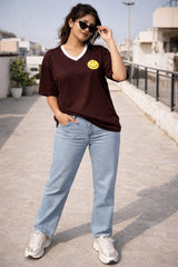 Keep It Positive Coffee Brown Women’s Summer T-Shirt