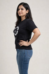 Stay True Solid Black Women’s Summer T-Shirt