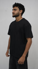 Black Men Plain T-Shirt