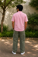 Pink Linen Cotton Shirt for Men | Premium Casual Shirt | Kapda Kulture
