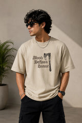 Blood Defines Honor Puff Oversized T-Shirt