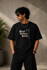 Blood Defines Honor Puff Oversized T-Shirt