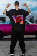 Black Wasted tees Men