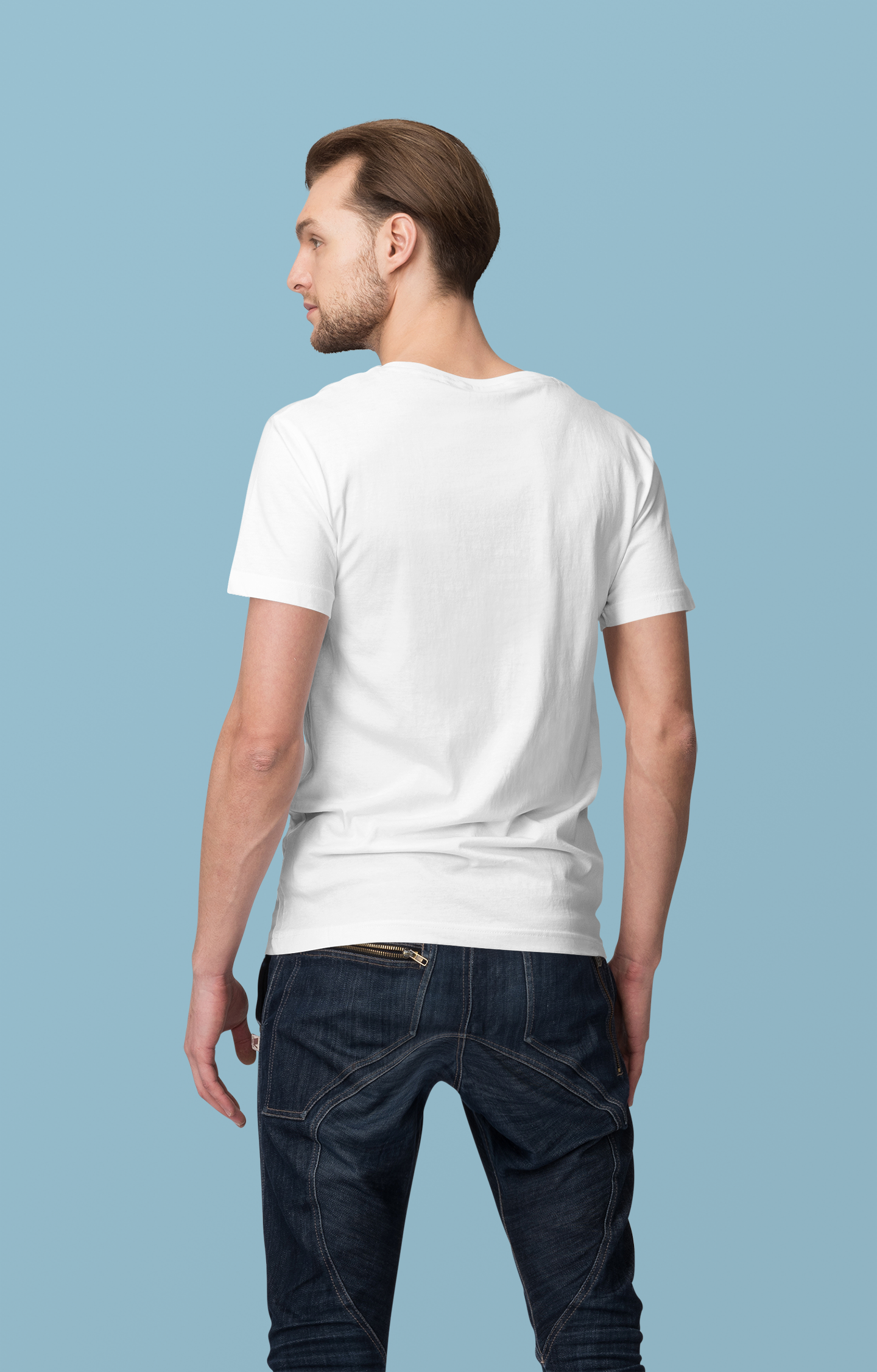 White Loudtype men T-Shirts