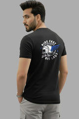 Ride Fast Men Black T-Shirt