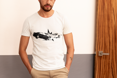 White Slim Fit Crash Culture men T-Shirts