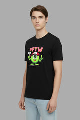 Black F T W  Idont Men T-Shirt