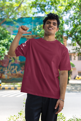 Plain Maroon Tees Men