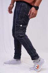 Men Black Cargo Pant