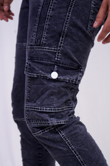 Men Black Cargo Pant