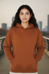 Dark Orange Hoodies For Women
