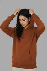 Dark Orange Hoodies For Women