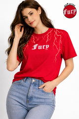 FURY PUFF PRINT T-SHIRT FOR WOMEN