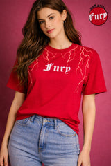 FURY PUFF PRINT T-SHIRT FOR WOMEN