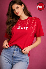 FURY PUFF PRINT T-SHIRT FOR WOMEN