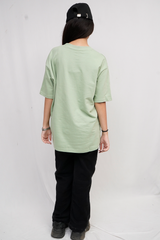 Sea Green Women Plain T-Shirt